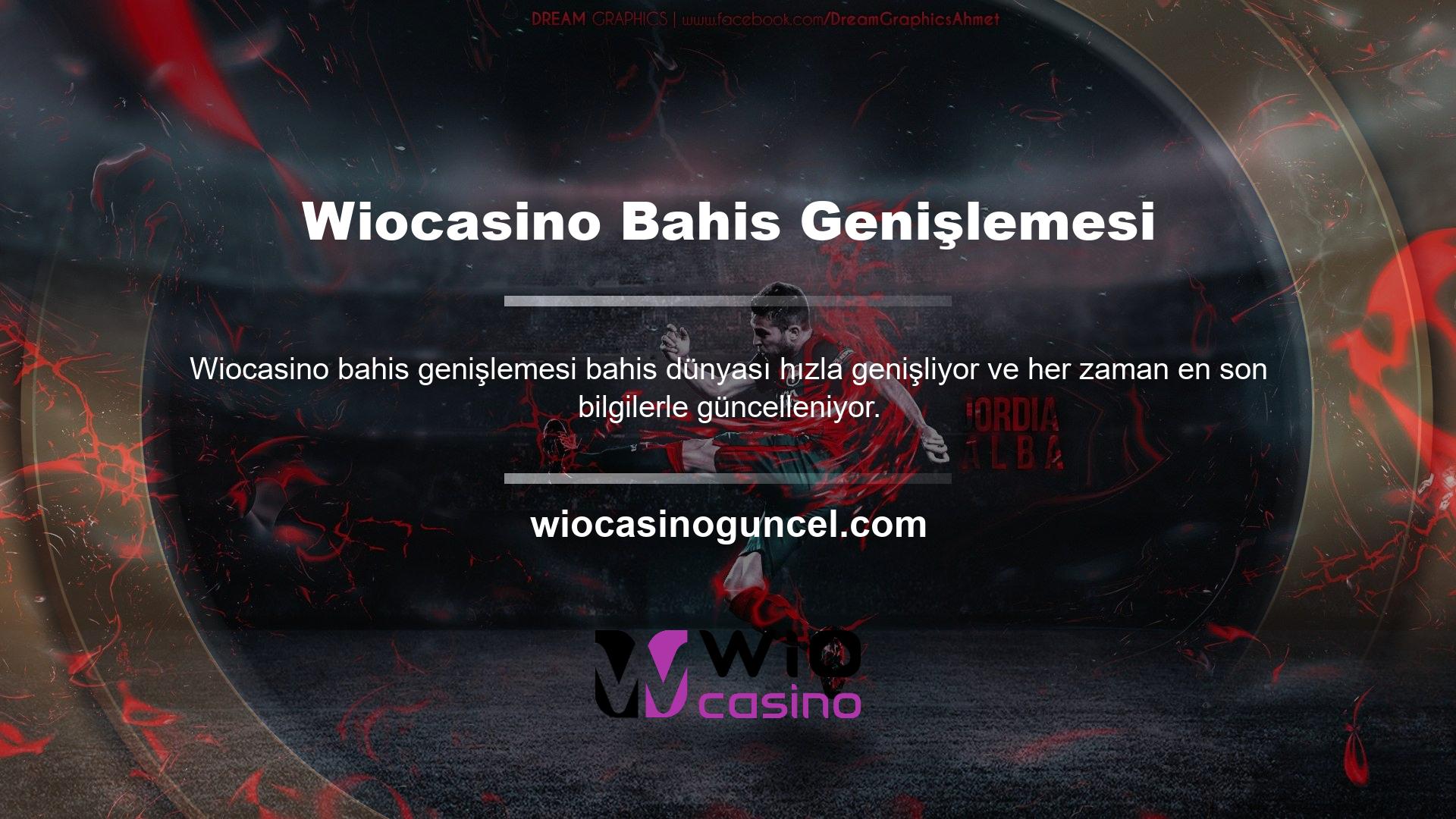Büyük para kazanmak isteyen oyuncular, Wiocasino bahis sitesi, bahis ve kazanmak için farklı yollar yaratıyor