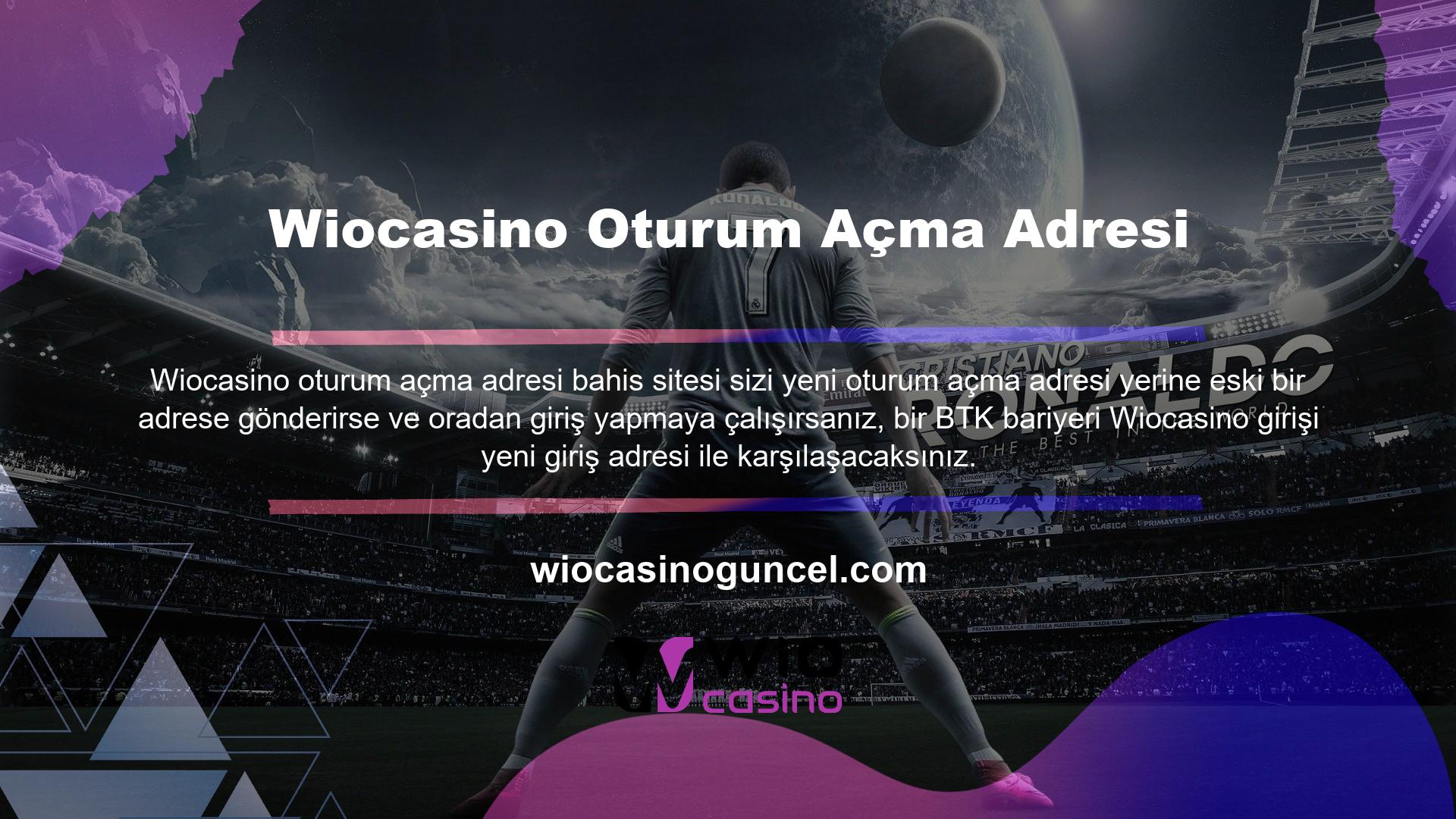 Sitemize bir VPN aracılığıyla erişmeye çalışıyorsanız, bahis yapmak ve para kazanmak için Wiocasino bahis sitemizin bir üyesi olmanız gerekir